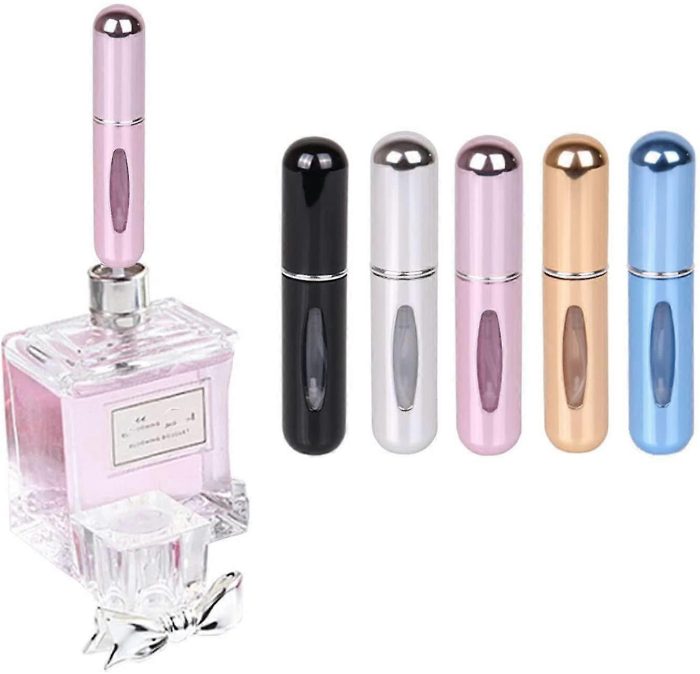 5ml Travel Perfume Atomizer Refillable – 5 PCS Combo – Tjarat Mart